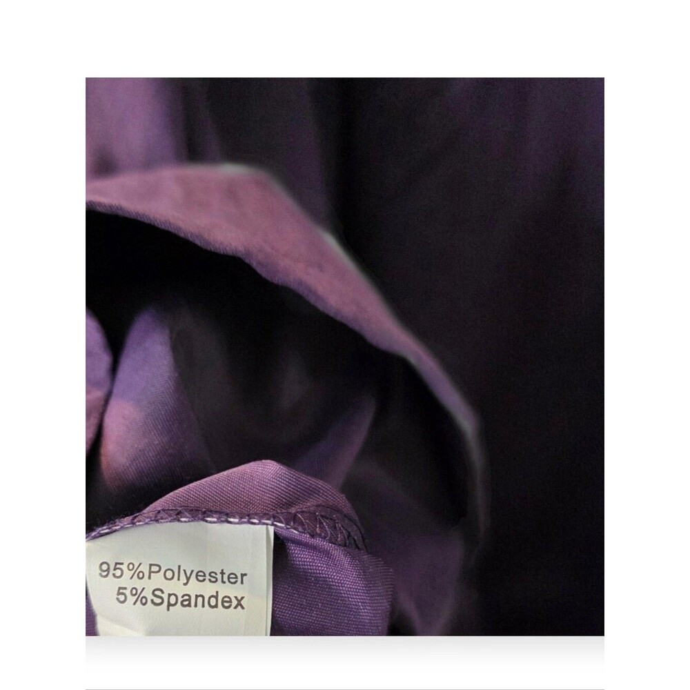 SHEIN Curve Purple Hooded Double Zip Utility Jacket Coat 2XL - Picture 4 of 6